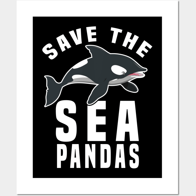 Save The Sea Pandas Wall Art by monolusi